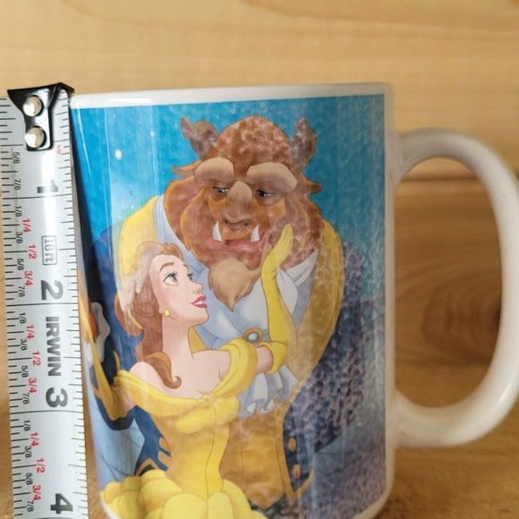 Disney Set of 2 Collectible Coffee Mugs, Beauty and the Beast full sized cups - Picture 5 of 16